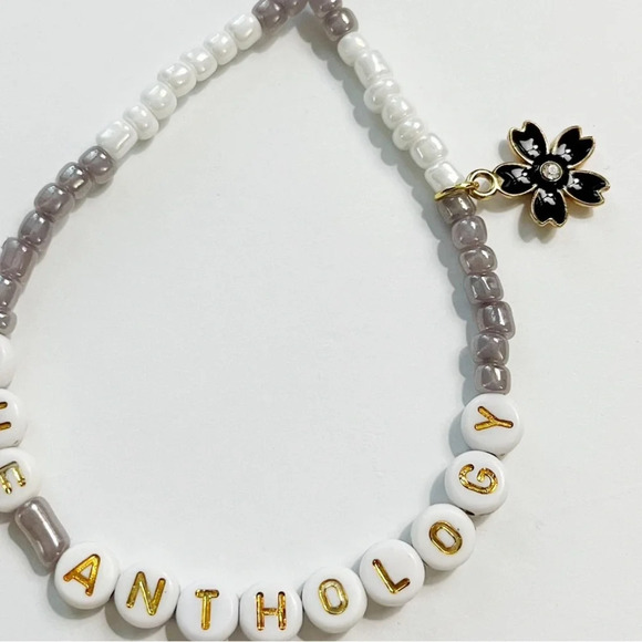 Taylor Swift Eras Tour Friendship Bracelet TTPD The Anthology Flower Charm - Picture 2 of 2